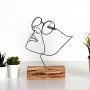 WALLXPERT Dekoracija Girl Black - slika 1
