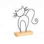 WALLXPERT Dekoracija Cat Black - slika 1