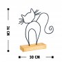 WALLXPERT Dekoracija Cat Black - slika 3