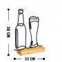 WALLXPERT Dekoracija Beer Black - slika 3