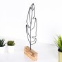 WALLXPERT Dekoracija Feather Black - slika 3