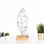 WALLXPERT Dekoracija Feather Black - slika 1