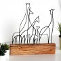 WALLXPERT Dekoracija Giraffe 3 Black - slika 3