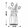 WALLXPERT Dekoracija Flowerpot 11 - slika 4
