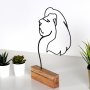 WALLXPERT Dekoracija Lion Black - slika 2