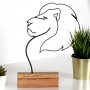 WALLXPERT Dekoracija Lion Black - slika 3