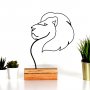WALLXPERT Dekoracija Lion Black - slika 1