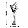 WALLXPERT Dekoracija Flowerpot 10 - slika 4
