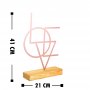 WALLXPERT Dekoracija Geometric Copper - slika 3