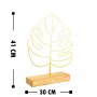 WALLXPERT Dekoracija Large Leaf Gold - slika 3