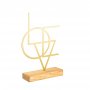 WALLXPERT Dekoracija Geometric Gold - slika 1