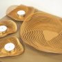 WALLXPERT Dekoracija Spiral Bowl and Tealight Set of 3 APT592 Gold - slika 4