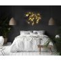WALLXPERT Zidna dekoracija World Map Compass Led Black - slika 1