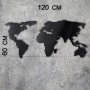 WALLXPERT Zidna dekoracija World Map Silhouette - slika 3