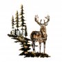 WALLXPERT Zidna dekoracija Deer 3 930DYU1217 - slika 5