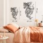 WALLXPERT Zidna dekoracija Metal Horse Line Art APT724 - slika 2