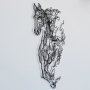 WALLXPERT Zidna dekoracija Metal Horse Line Art APT724 - slika 4
