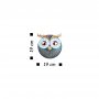 WALLXPERT Zidna dekoracija Owl 3 Copper - slika 3