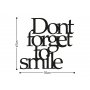 WALLXPERT Zidna dekoracija Dont Forget To Smile - slika 3