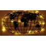 WALLXPERT Zidna dekoracija World Map Globe Led Black - slika 2