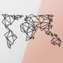 WALLXPERT Zidna dekoracija World Map Metal Decor 4 - slika 5