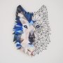 WALLXPERT Zidna dekoracija Metal Wolf Wall Art APT721 - slika 2