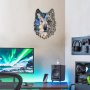 WALLXPERT Zidna dekoracija Metal Wolf Wall Art APT721 - slika 1