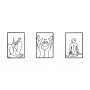 WALLXPERT Zidna dekoracija Woman Silhouettes - slika 3