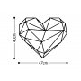 WALLXPERT Zidna dekoracija Heart 1 - slika 3
