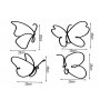 WALLXPERT Zidna dekoracija Butterflies - slika 4