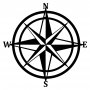 WALLXPERT Zidna dekoracija Compass - slika 2