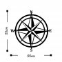 WALLXPERT Zidna dekoracija Compass - slika 3