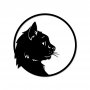 WALLXPERT Zidna dekoracija Cat Profile - slika 1