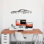 WALLXPERT Zidna dekoracija 1967 Ford Mustang Shelby GT500 Silhouette - slika 2