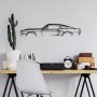 WALLXPERT Zidna dekoracija 1967 Ford Mustang Shelby GT500 Silhouette - slika 1