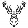 WALLXPERT Zidna dekoracija Deer4 Black - slika 2