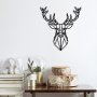 WALLXPERT Zidna dekoracija Deer4 Black - slika 1