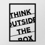 WALLXPERT Zidna dekoracija Thınk Outsıde The Box Metal Decor - slika 4