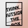 WALLXPERT Zidna dekoracija Thınk Outsıde The Box Metal Decor - slika 5