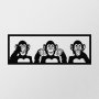 WALLXPERT Zidna dekoracija Three Monkeys L - slika 4