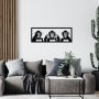 WALLXPERT Zidna dekoracija Three Monkeys L - slika 1