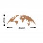 WALLXPERT Zidna dekoracija World Map Small Copper - slika 3