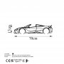 WALLXPERT Zidna dekoracija McLaren 720S Silhouette - slika 5