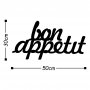 WALLXPERT Zidna dekoracija Bon Appetit 1 Black - slika 3