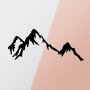 WALLXPERT Zidna dekoracija Mountain Metal Decor - slika 5