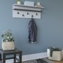 HANAH HOME Čiviluk Rolker White Anthracite - slika 3