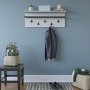 HANAH HOME Čiviluk Rolker White Anthracite - slika 2