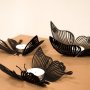 WALLXPERT Set svećnjaka Papilio Tealight Set of 3 APT581 Black - slika 4