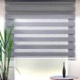 WALLXPERT Zebra zavesa Pliseli Grey (130 x 260) - slika 1