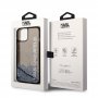 KARL LAGERFELD Maska za iPhone 14 LIQ. GLITTER ELONG BLACK (KLHCP14SLCKVK) - slika 3